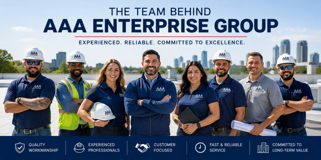 AAA Enterprise Group commercial roofing professionals